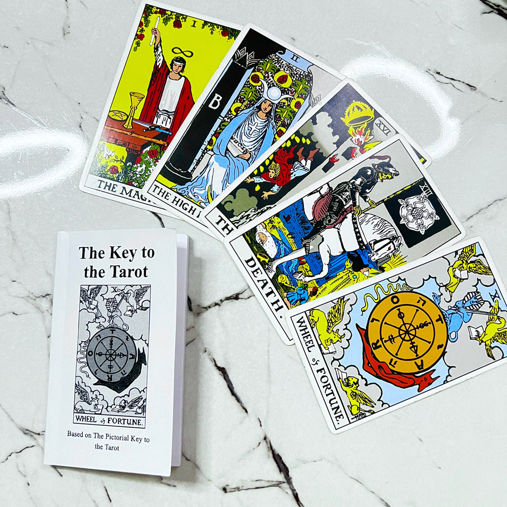 Classic Rider Waite Tarot Deck of 78 Cards with Guidebook