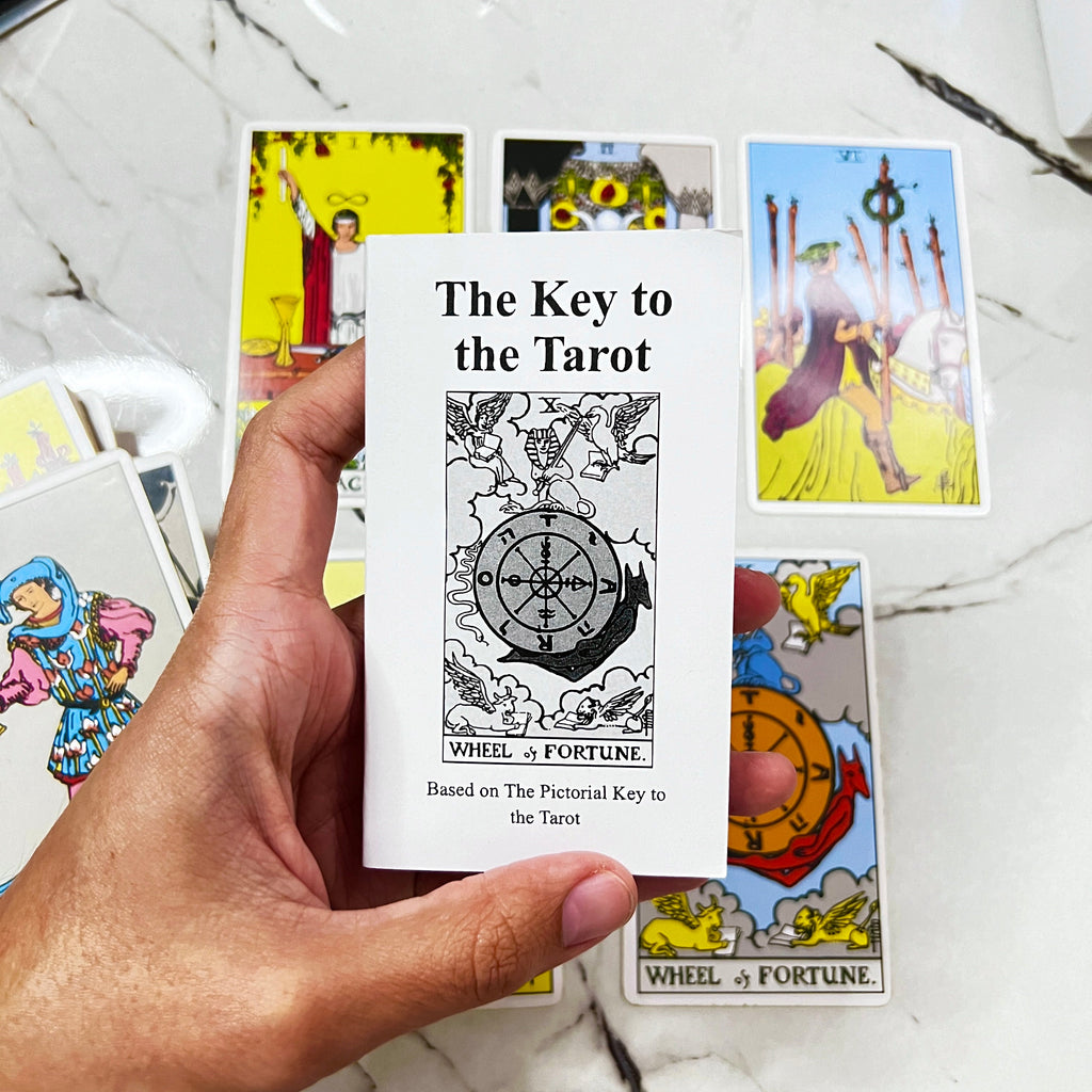 Classic Rider Waite Tarot Deck of 78 Cards with Guidebook