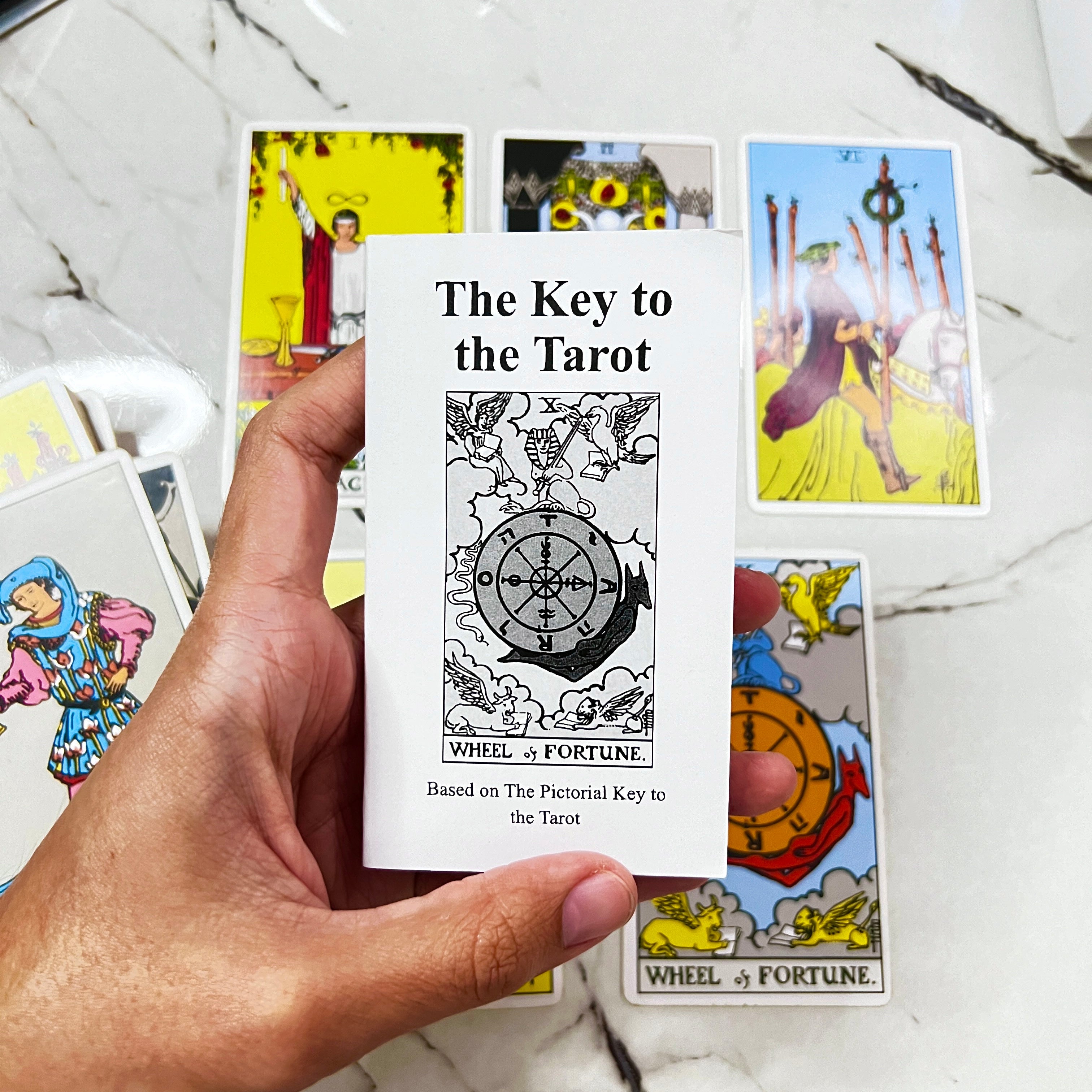 Classic Rider Waite Tarot Deck of 78 Cards with Guidebook