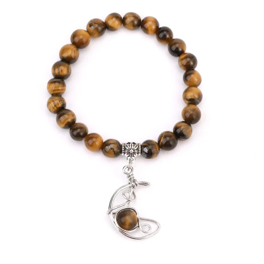 Moon Crystal Bead Bracelets