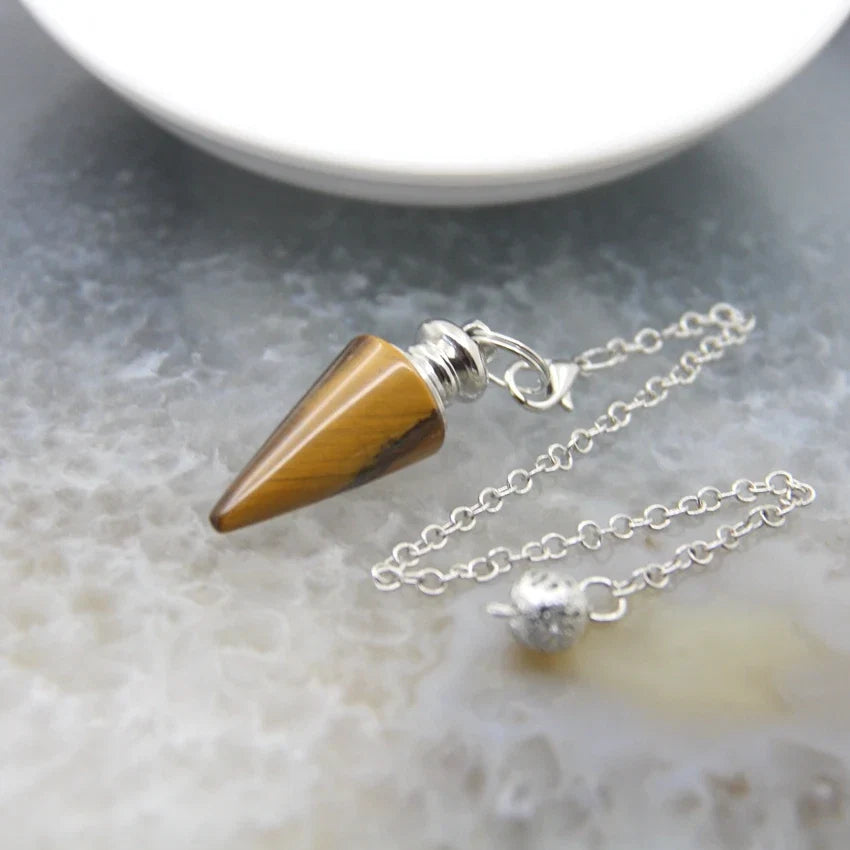 Silver Crystal Pendulums