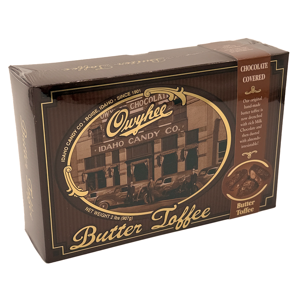 Owhyee Butter Toffee - Chunk Size - Chocolate - 2lb