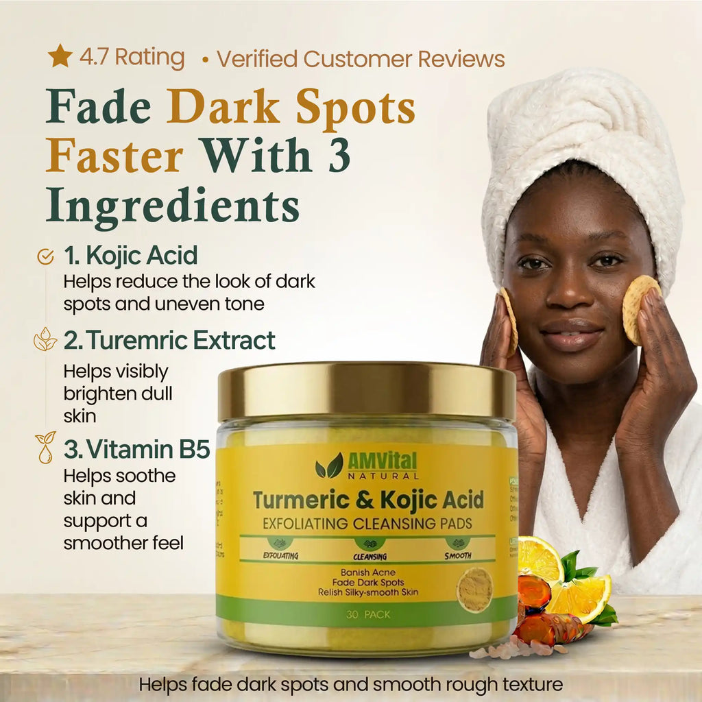 AMVital Turmeric Kojic Acid Cleansing Pads