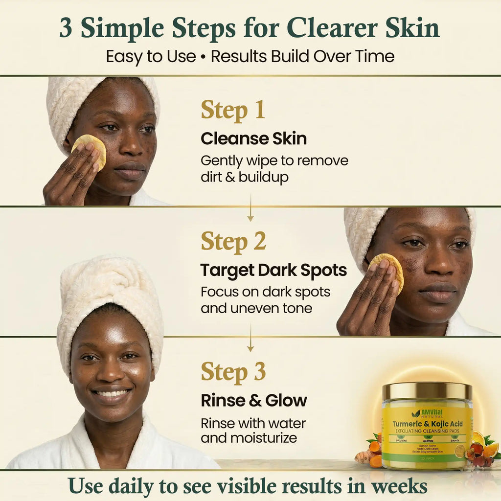 AMVital Turmeric Kojic Acid Cleansing Pads