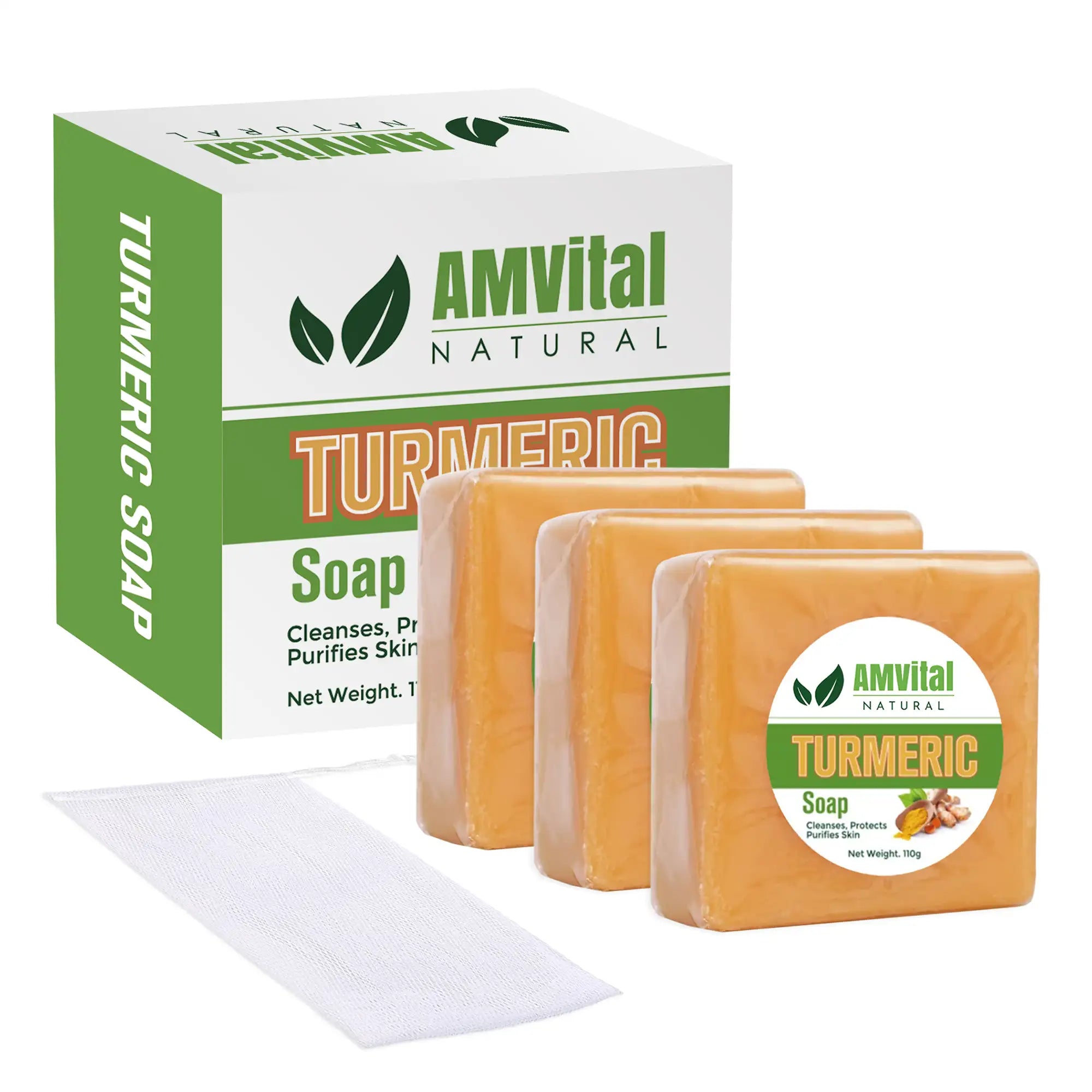 AMVital Turmeric Soap Bar for Face & Body