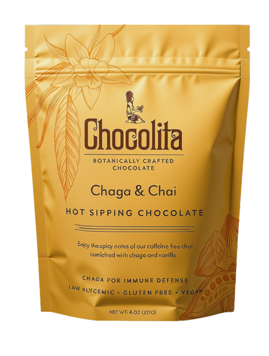 Chaga & Chai Sipping Chocolate
