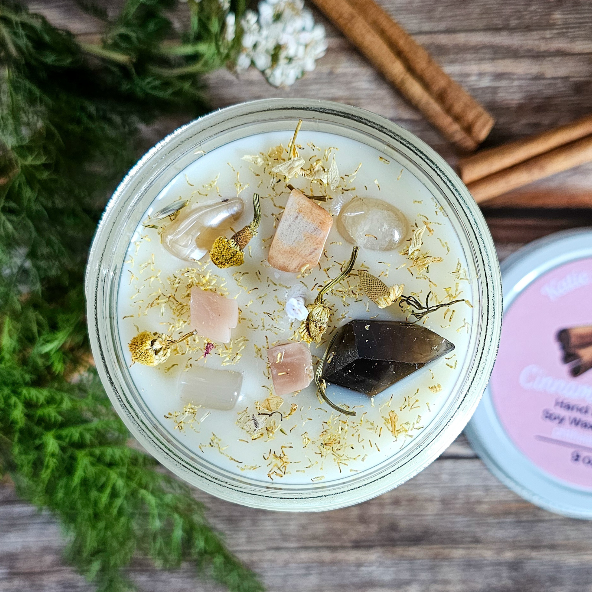 Imbolc Ritual Candle – Cinnamon Spice Soy Candle for Renewal, Cleansing & New Beginnings