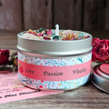 Beltane Ritual Candle – Honey Vanilla Floral Soy Candle for Passion, Love & Spring Renewal