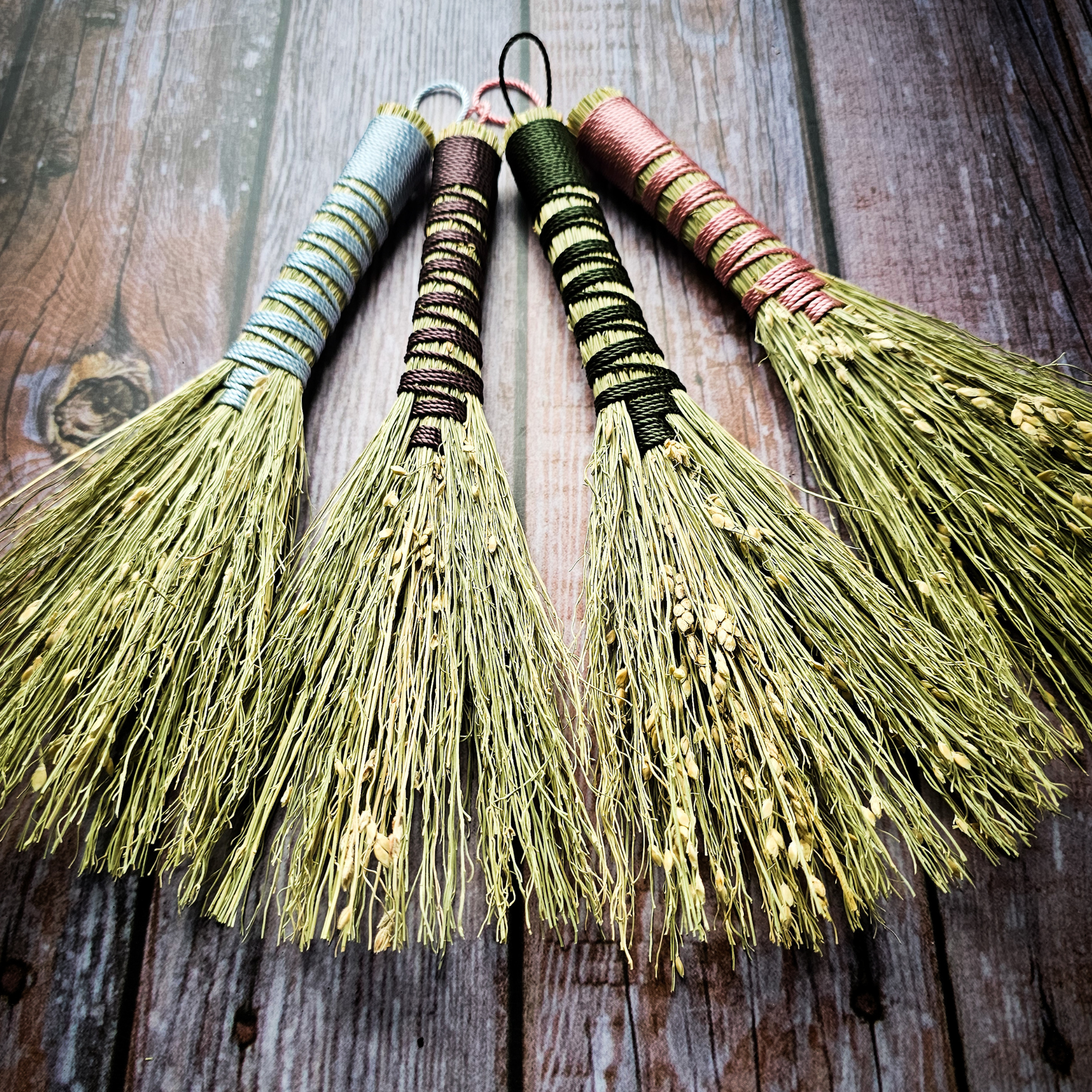 Mini Altar Broom - Handmade Hawktail Whisk Broom