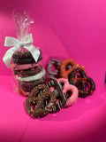 Valentine's Day Gourmet Chocolate Pretzel Stack