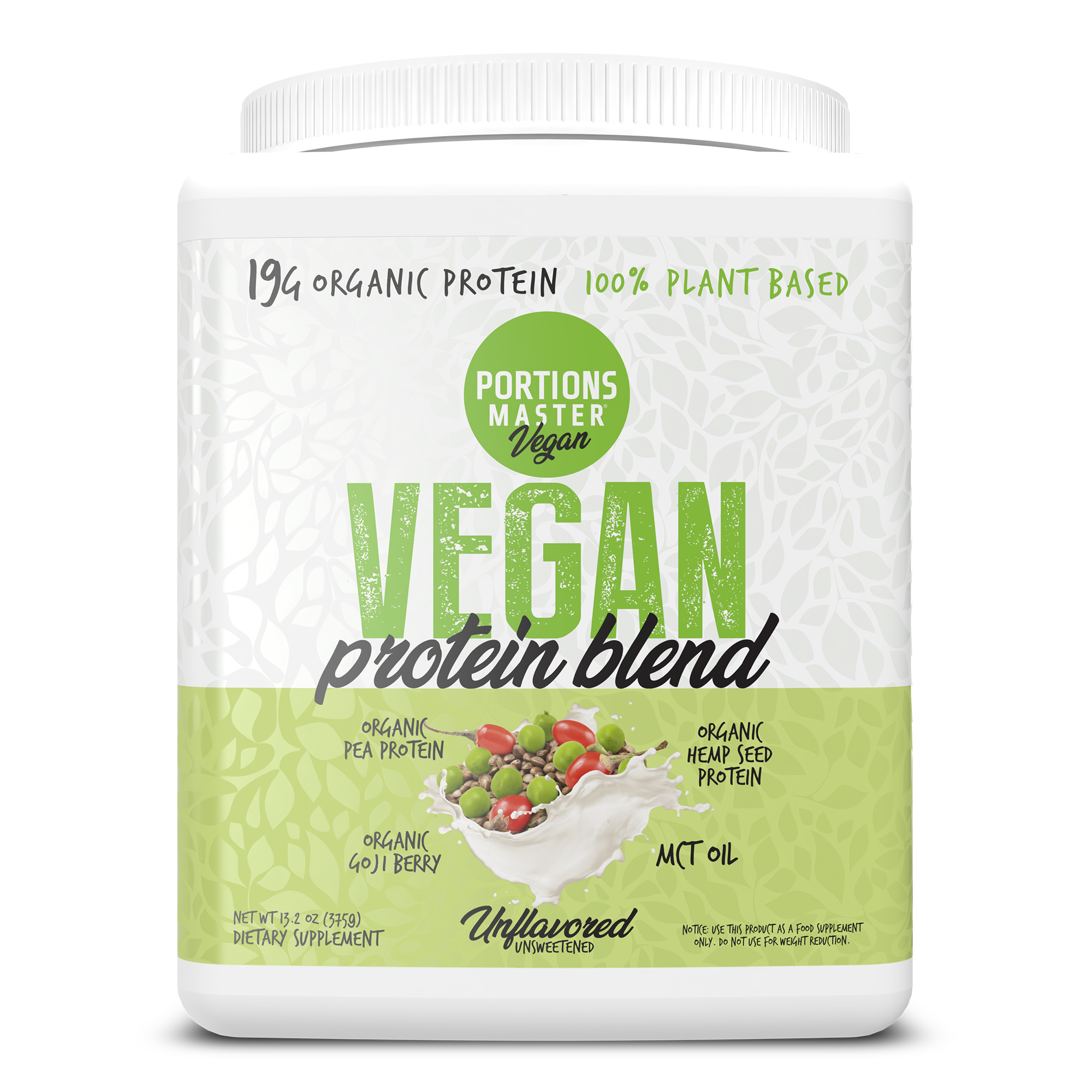 Portions Master Vegan Protein Blend Unflavored