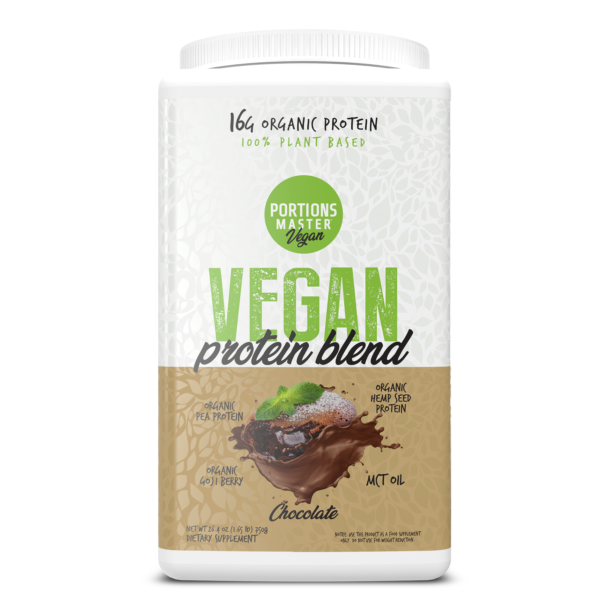 Portions Master Vegan Protein Blend Chocolate