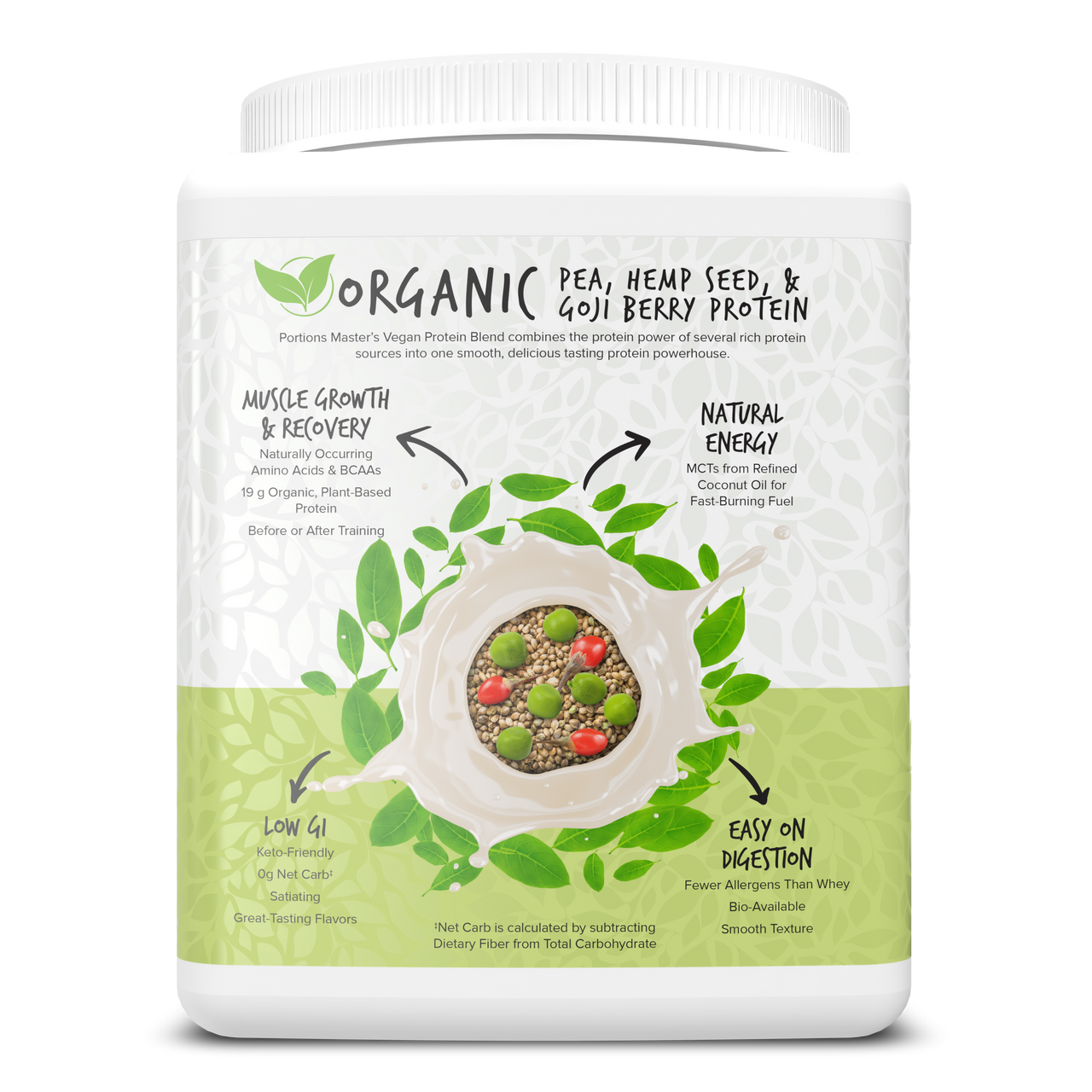 Portions Master Vegan Protein Blend Unflavored