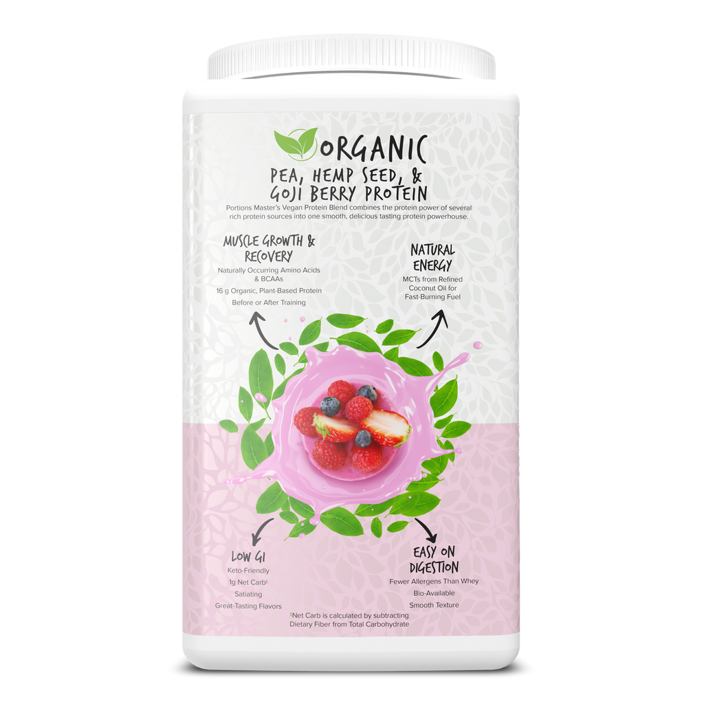 Portions Master Vegan Protein Blend Berry