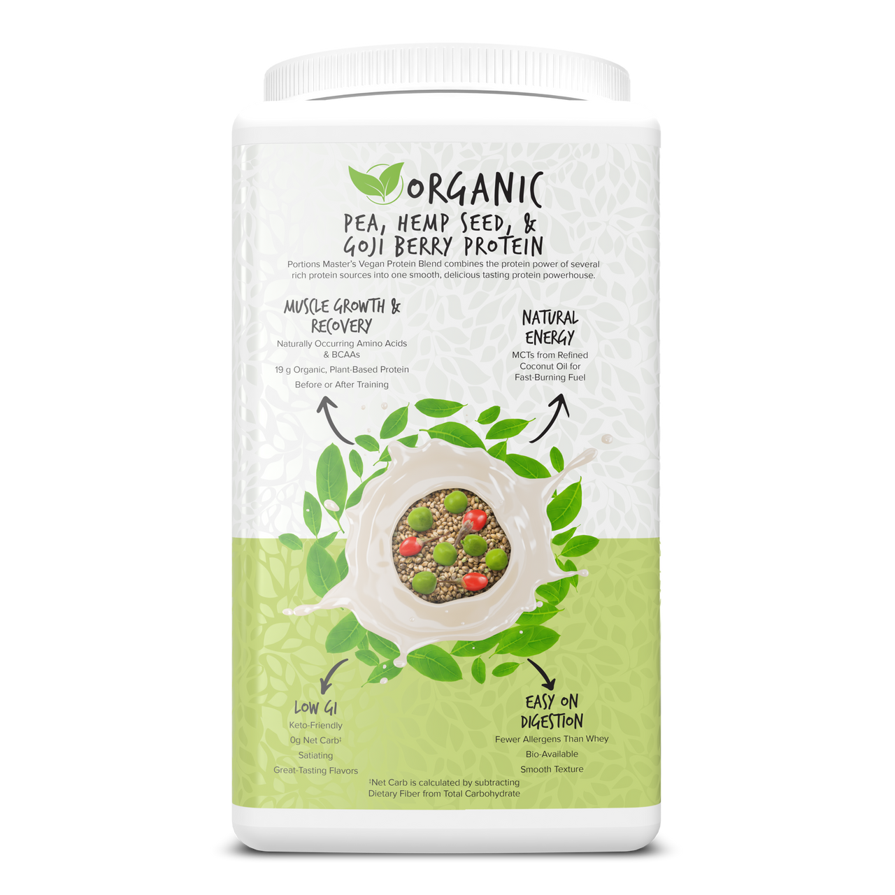 Portions Master Vegan Protein Blend Unflavored