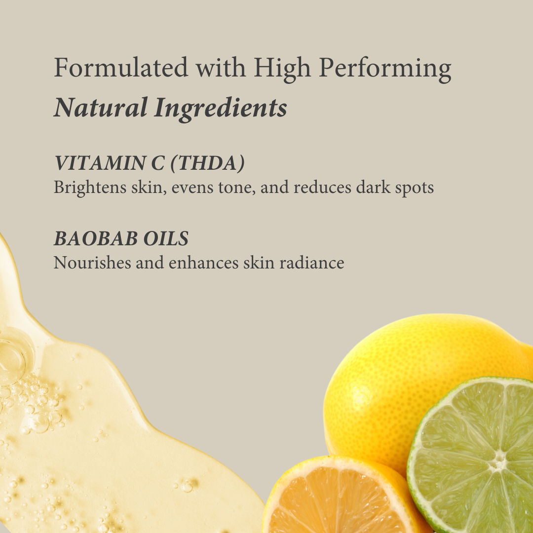 Vitamin C Face Oil (THDA) for Bright, Glowing Skin