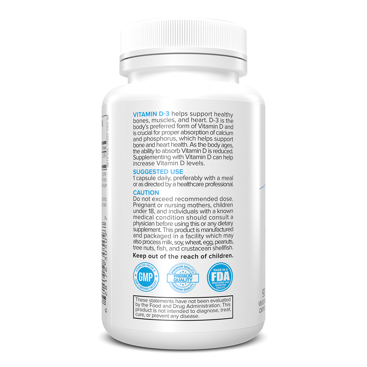 Portions Master Vitamin D-3 (90 Count)