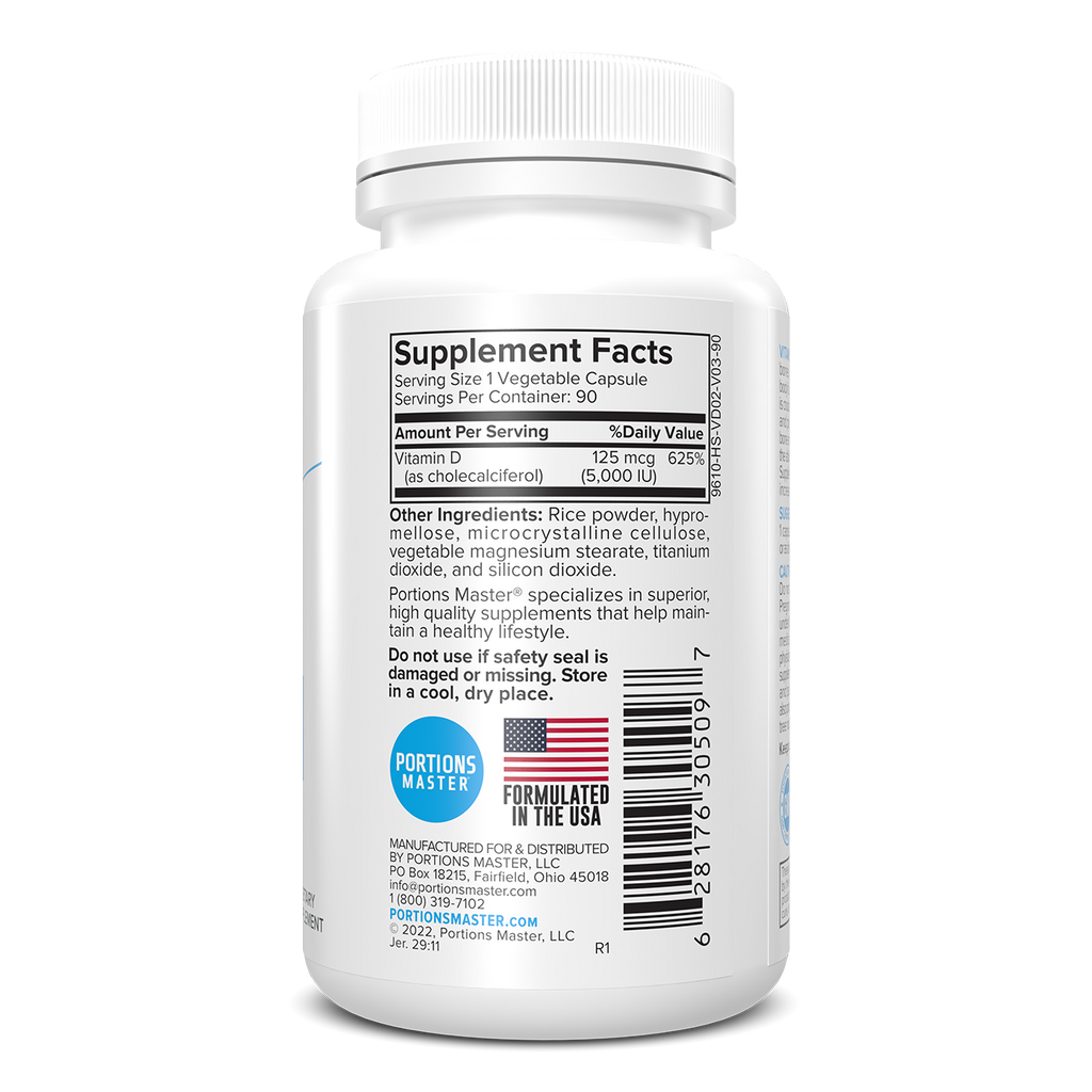 Portions Master Vitamin D-3 (90 Count)