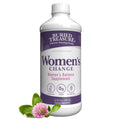 Buried Treasure Women's Change Herbal Blend Supplement bottle with clover flower on a white background.