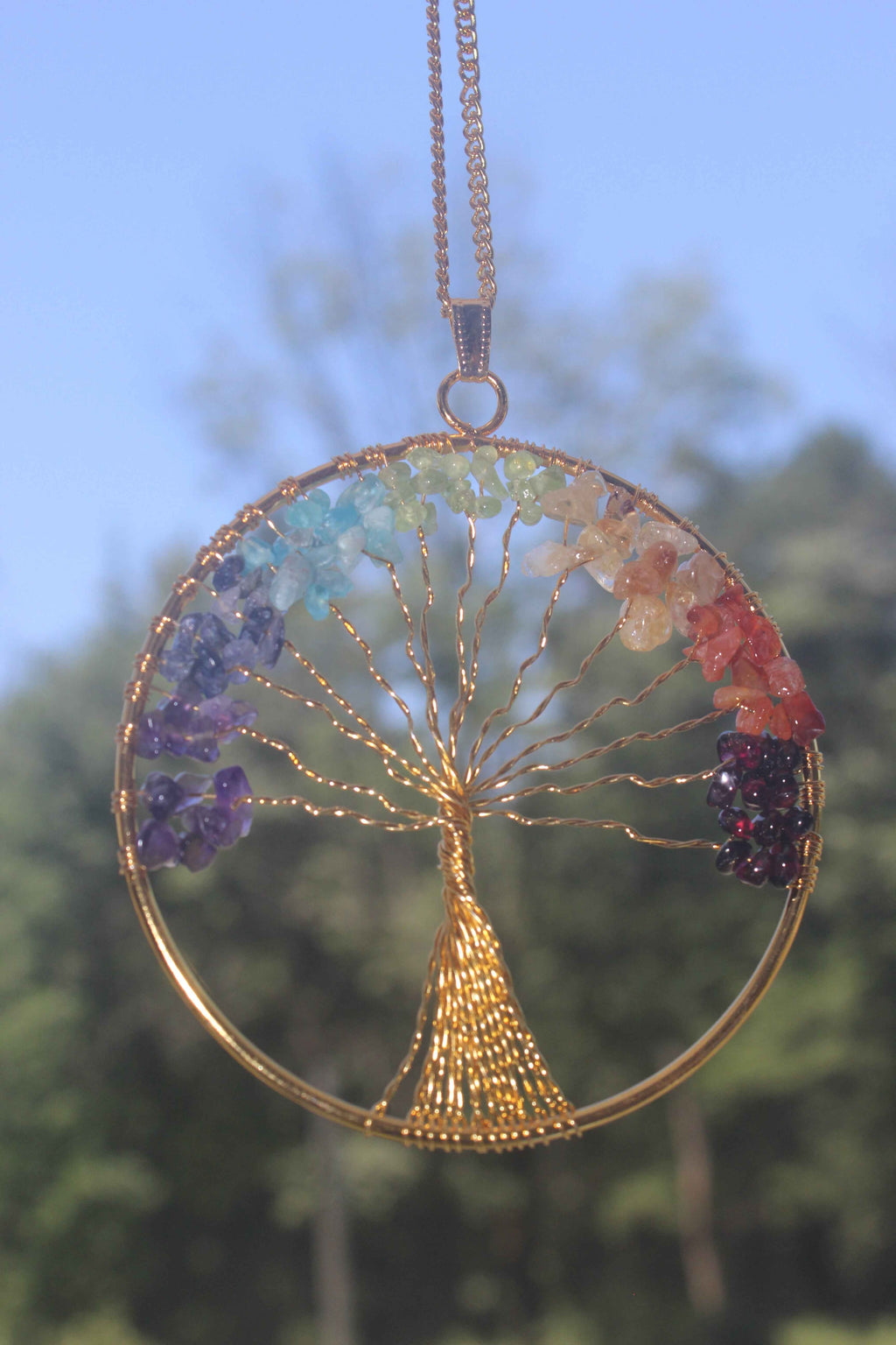 Tree of Life Chakra Pendant