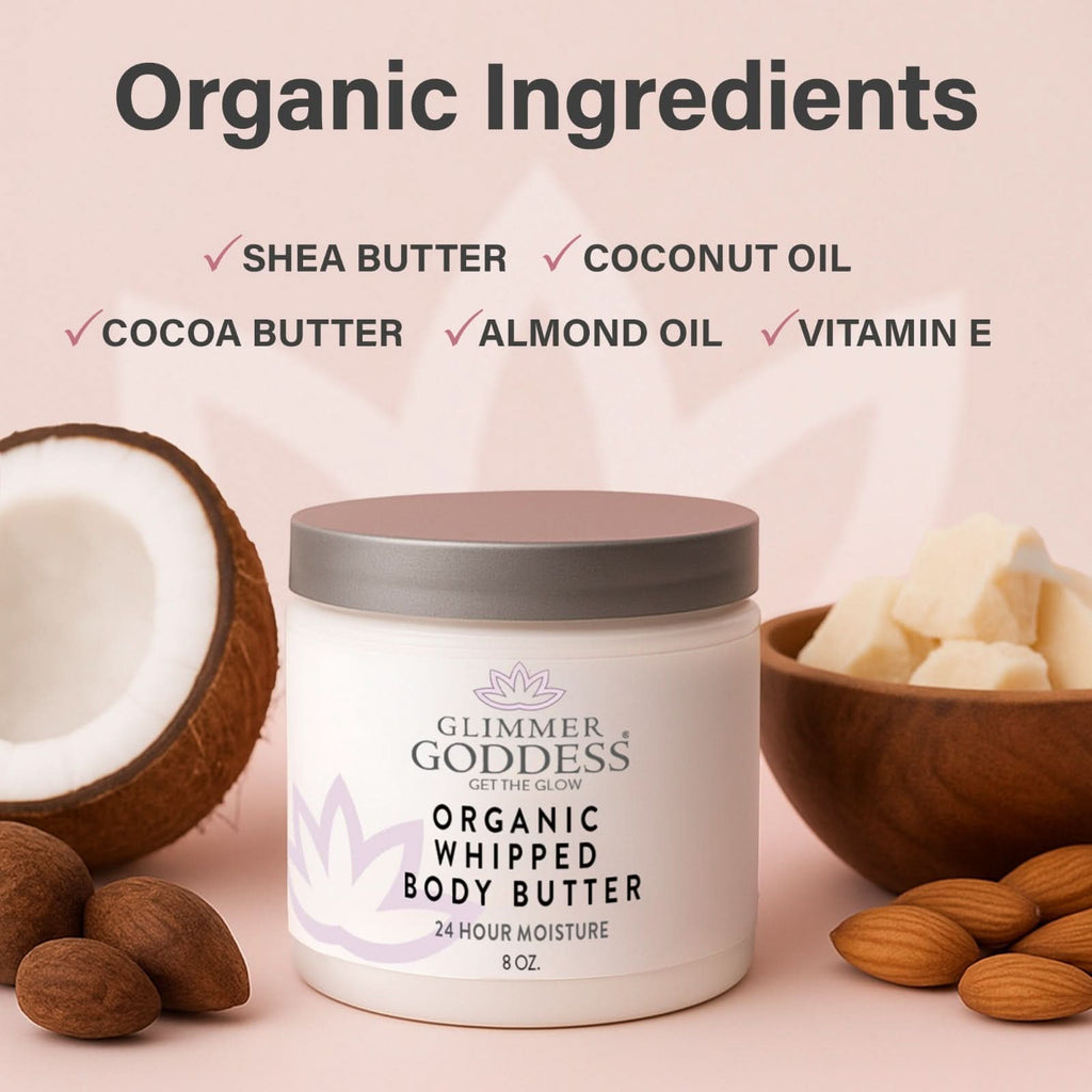 Glimmer Goddess Organic Whipped Body Butter - Lavender Orange