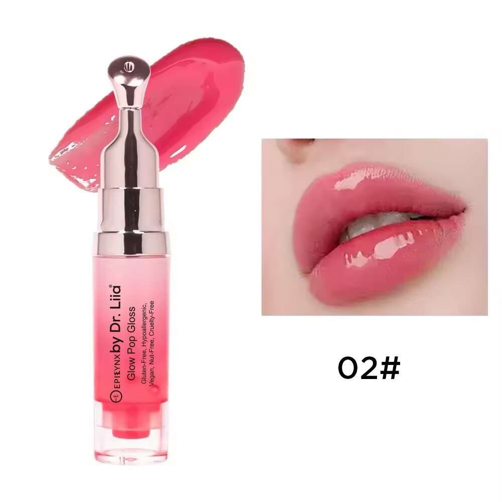 Glow Pop Gluten-Free Lip Stain – Nut-Free, Vegan All-Day Color-Changing Lip Tint