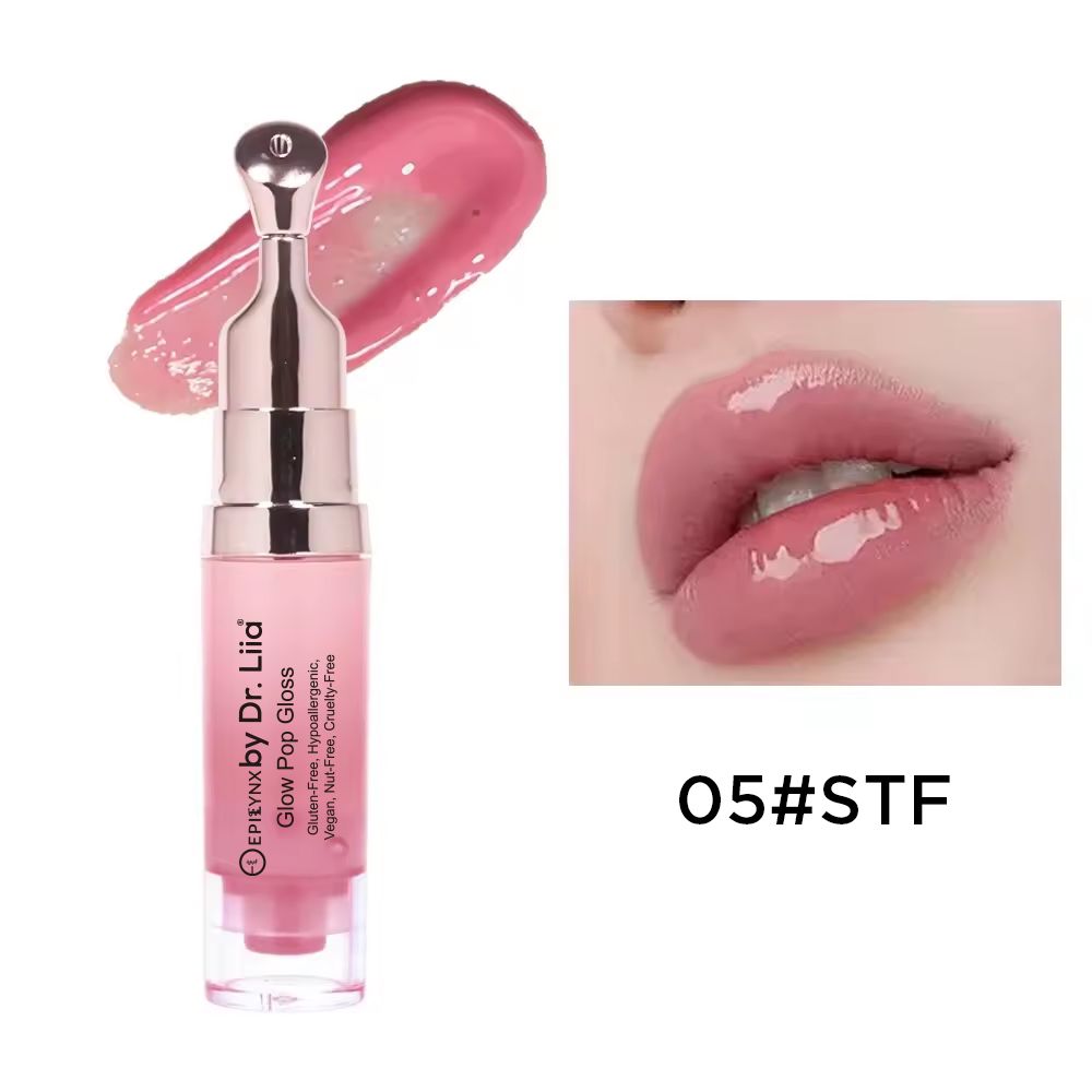 Glow Pop Gluten-Free Lip Stain – Nut-Free, Vegan All-Day Color-Changing Lip Tint