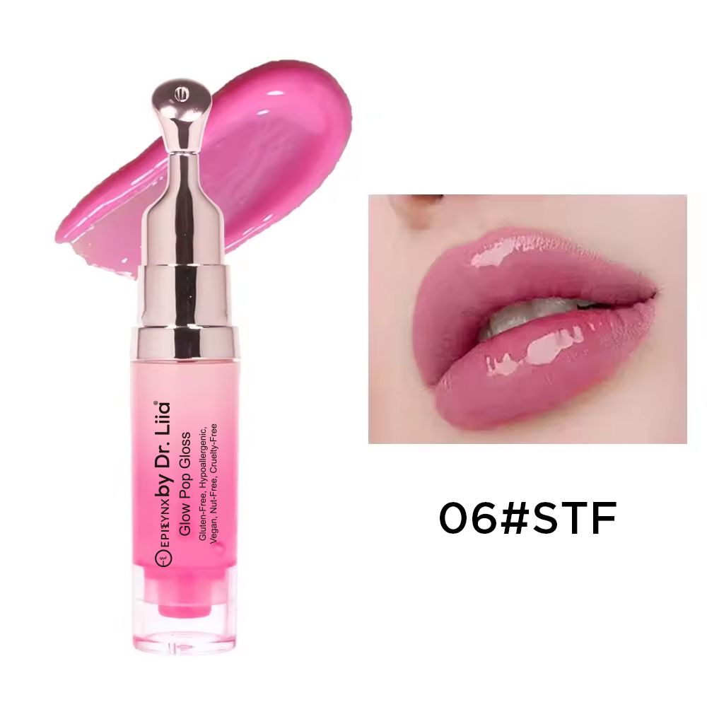 Glow Pop Gluten-Free Lip Stain – Nut-Free, Vegan All-Day Color-Changing Lip Tint