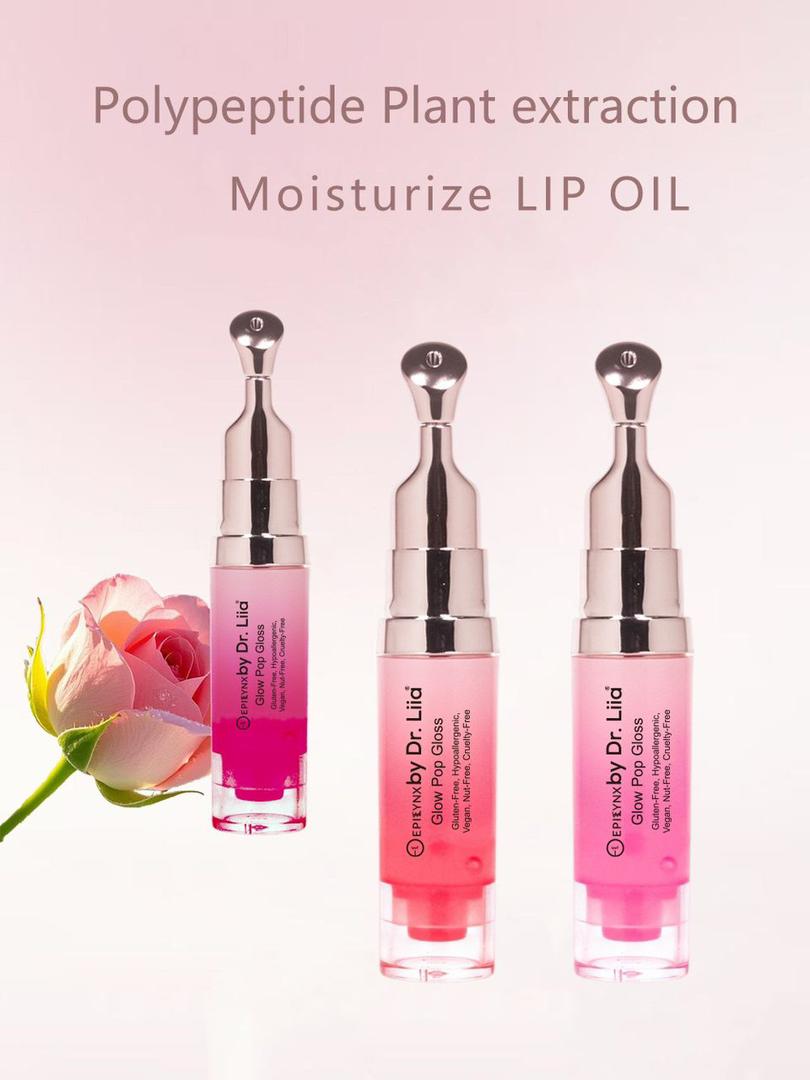 Glow Pop Gluten-Free Lip Stain – Nut-Free, Vegan All-Day Color-Changing Lip Tint