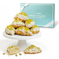 Andy Anand White Chocolate Pistachios Croissants, 10 Pcs - 2 lbs. Handcrafted Treats with Rich Chocolate Filling Inside and Crunchy Pistachios Topping