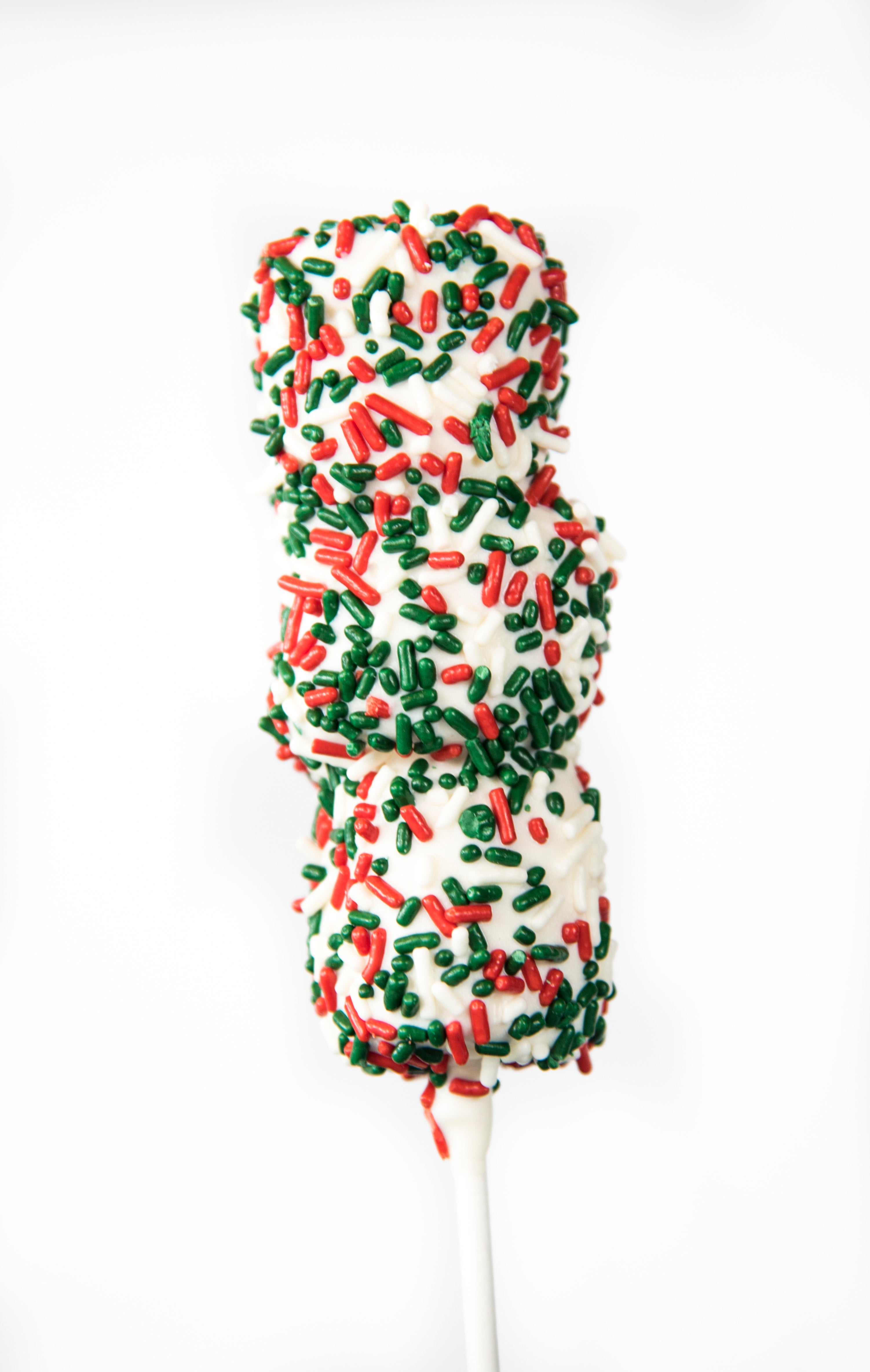 Holiday Sprinkle Marshmallow Pop