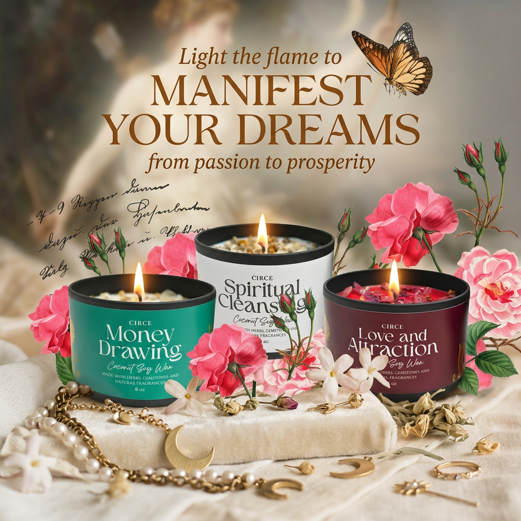 Love & Attraction Candle — 8‑oz Romantic Manifestation
