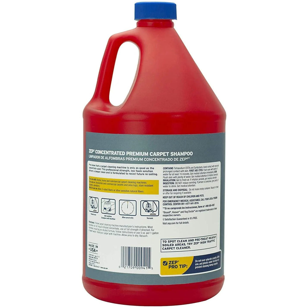 Zep Premium Carpet Shampoo Concentrate  1 Gallon