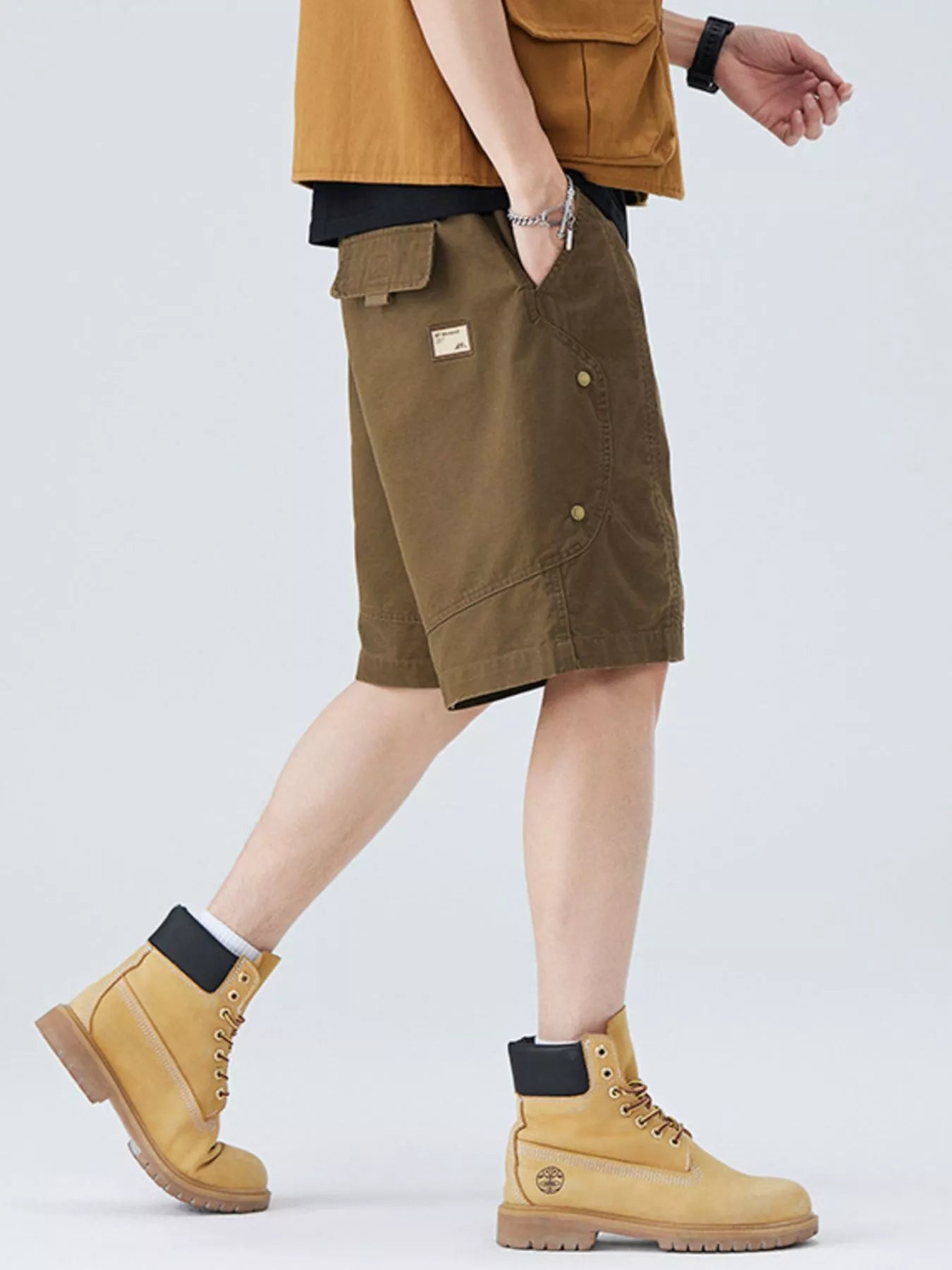 Men's Plus Size Casual Cargo Shorts