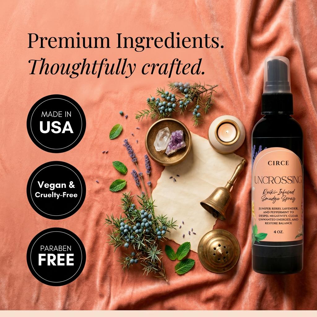 Uncrossing Smudge Spray – Energy Clearing & Spiritual Protection Mist | 4 oz