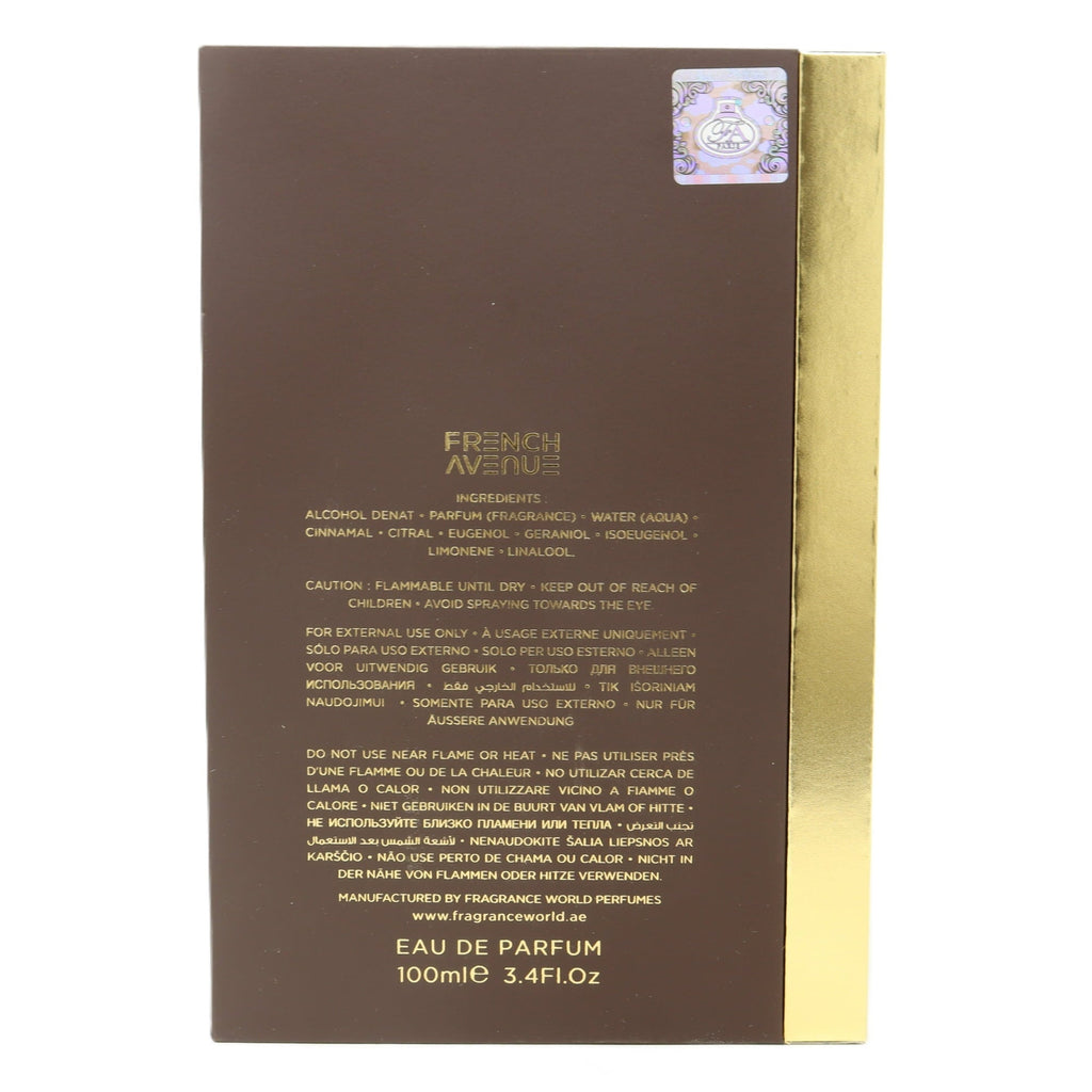 Fragrance World French Avenue Liquid Brun Eau de Parfum 3.4 oz