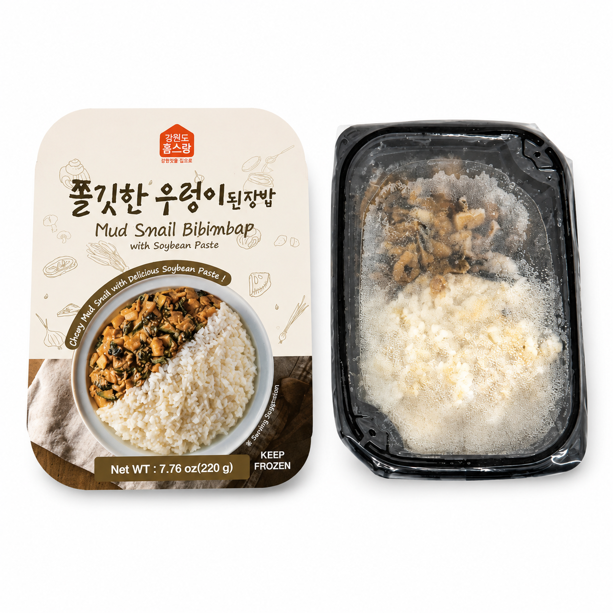 [Homesrang] Savory Freshwater Snail & Soybean Paste Rice (220g, 7.76oz)