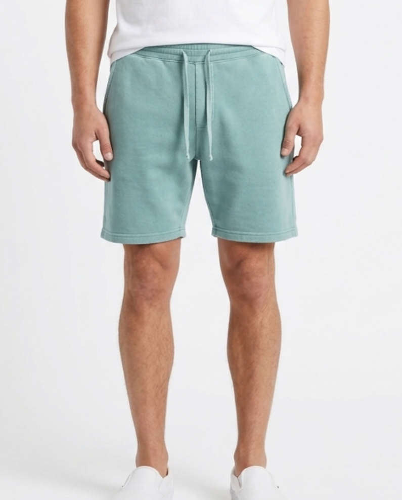 Cayman Cotton Shorts 9" Inseam (Ocean Green)