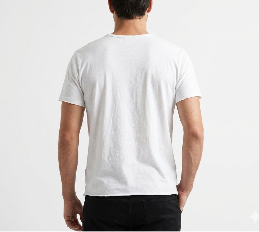 Oura (Aura) Organic Crew Tee (Snow White)