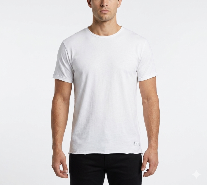 Oura (Aura) Organic Crew Tee (Snow White)
