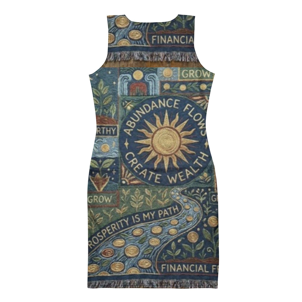 Abundance Affirmation Themed Bodycon dress
