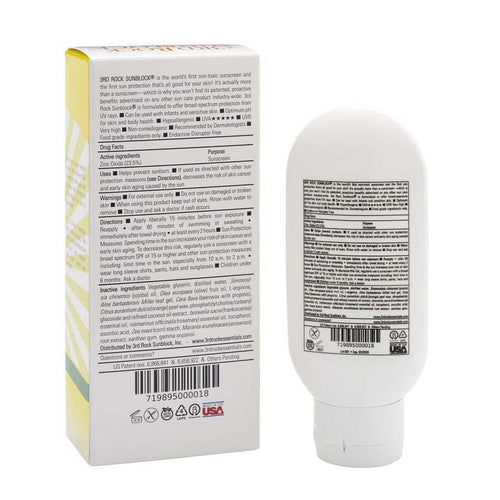 3rd Rock Sunblock® Sunscreen Lotion - Aromatherapeutic - Zinc Oxide 35 SPF
