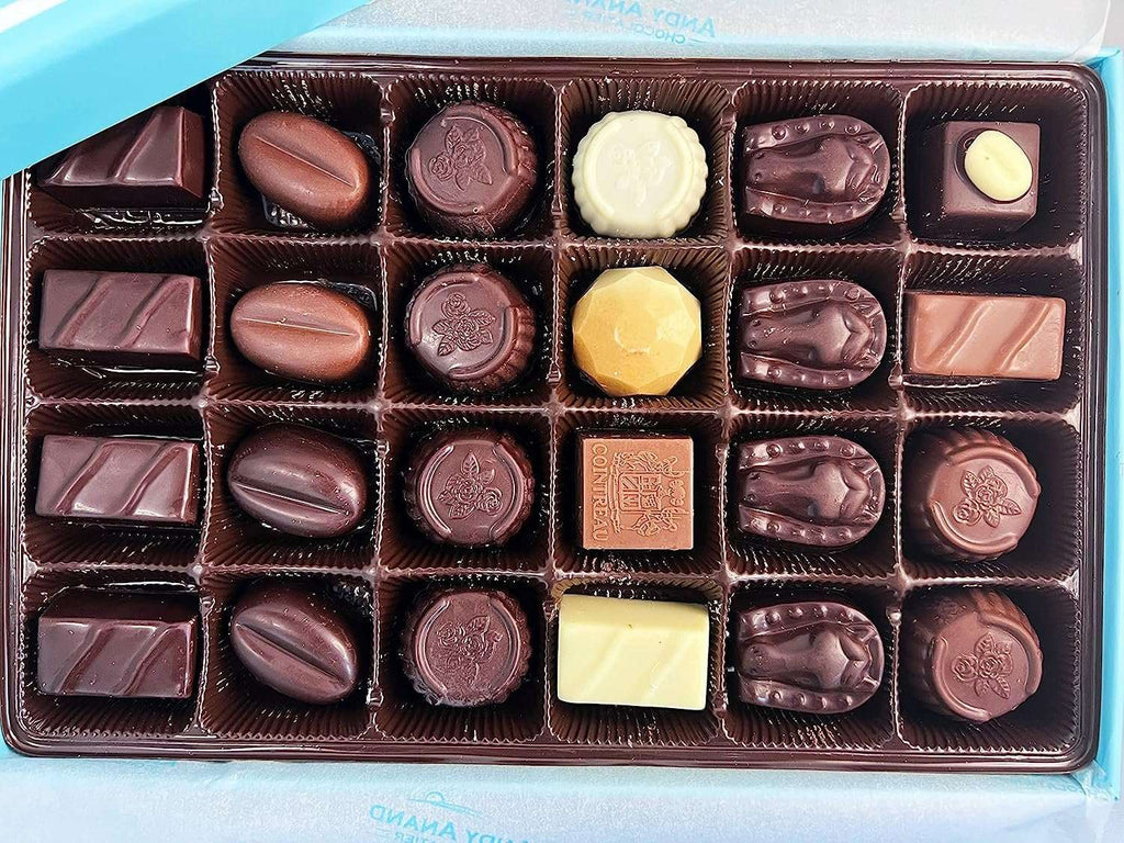 Andy Anand Sugar Free Belgian Chocolate Truffles – 15 Pc Luxury Assorted Flavors Gluten Free, 60% Cocoa Butter
