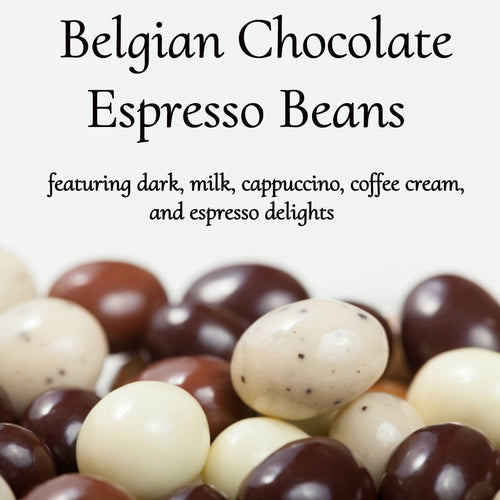 Andy Anand Espresso Coffee Chocolate – Belgian Coffee-Infused Assortment of 5 Flavors, 1 lb Gift Box of Decadent Treats Made with 60% Chocolate (Cocoa Butter)