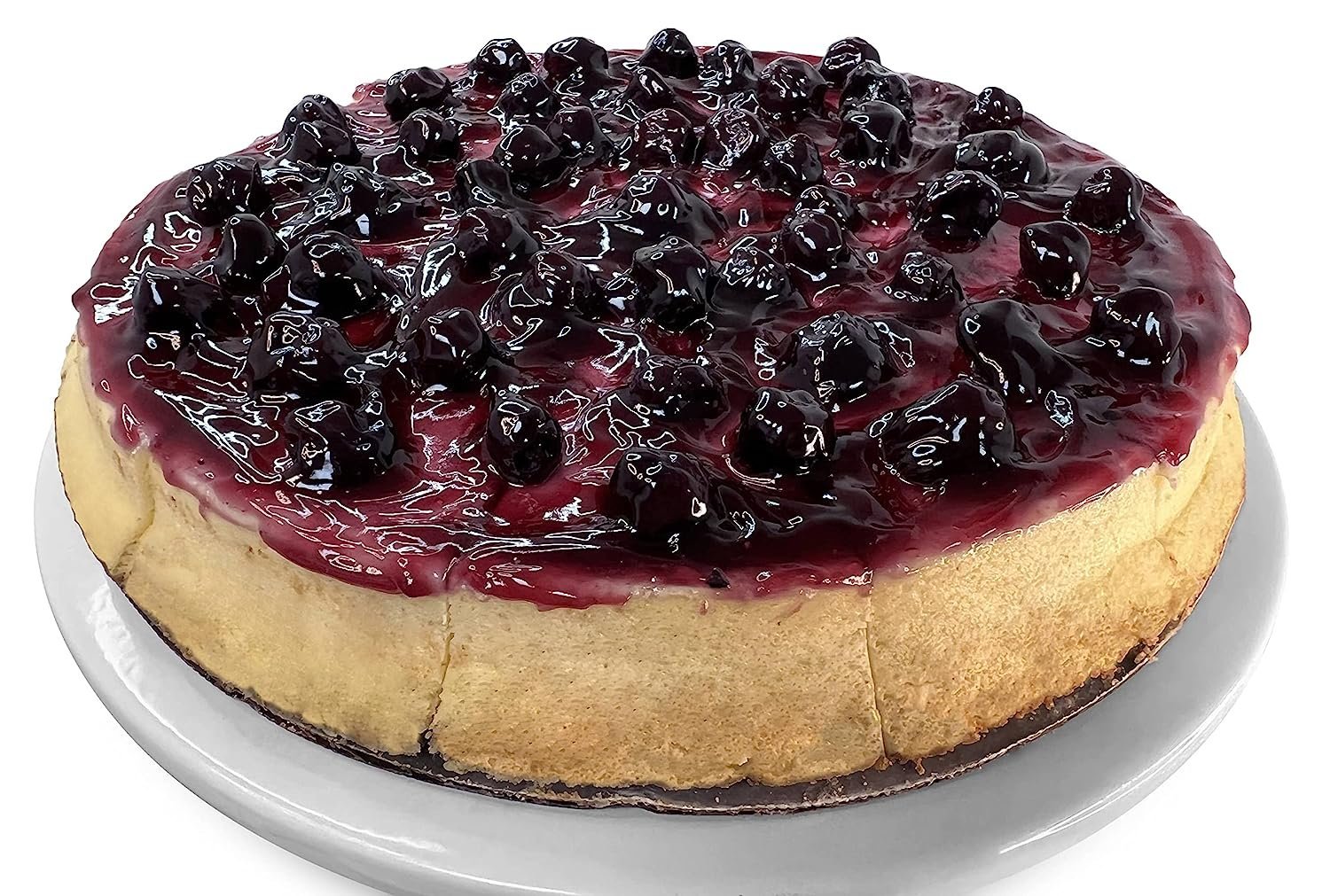 Andy Anand Blueberry Cheesecake 9" - Made in Traditional Way - Masterfully Crafted Bakeries with Cheesecake Delivery (2.6 lb)