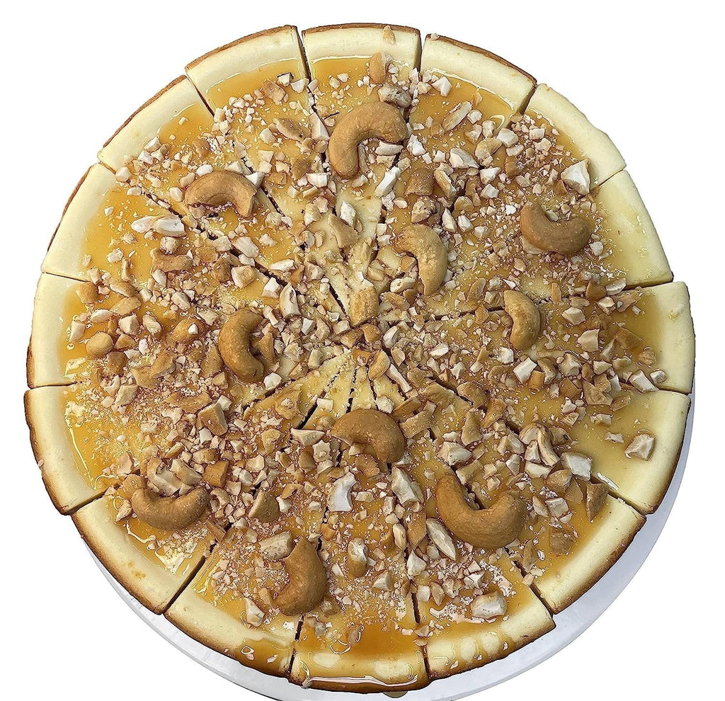 Andy Anand Caramel Cashew Cheesecake 9" - No Bake Required - Indulge in Delicious Cheesecakes - Order Now! (2.6 lbs)