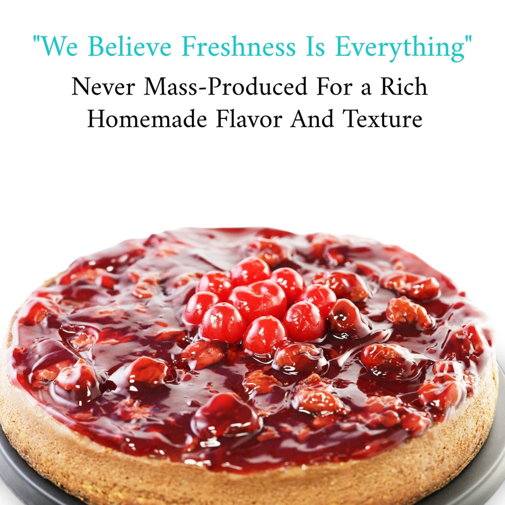Andy Anand Chocolate Cherry Cheesecake 9" with Real Chocolate Truffles: Classic Cheese Cake Delivery with Real Home Made Taste (2.8 lbs)