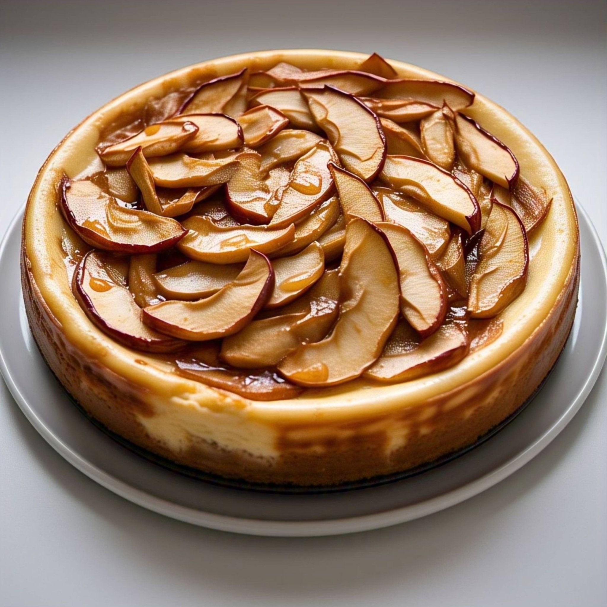 Andy Anand Delicious Sugar Free Gluten Free Apple Cheesecake 9" - Daily Baked, Ready To Serve, Best Cheese Cake Near Me For Celebrations & Dessert Lovers (2.6 lbs)