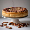 Andy Anand Delicious Gluten Free & Sugar Free Caramel Pecan Cheesecake 9" - All Natural Ingredients, Best Heavenly Creamy Sugar free Cheesecake Near Me For Celebrations & Dessert Lovers (2.8 lbs)