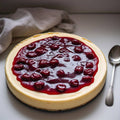 Andy Anand Delicious Gluten Free Sugar Free Cherry Cheesecake 9"- Freshly Baked, Best Cheese Cake Near Me For Celebrations & Dessert Lovers (3.4 lbs)
